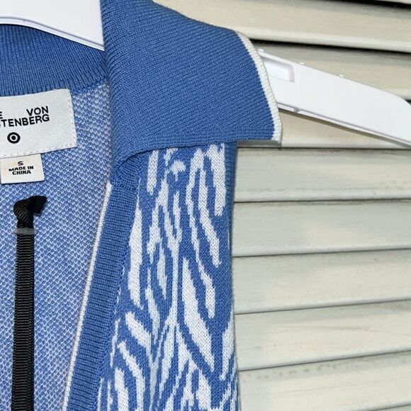 👩‍🎨 DVF 4 Target🎯 Collared Sea🌊Twig wrapdress👗NWT SoldOut. Gorgeous Luxury. - Picture 8 of 17